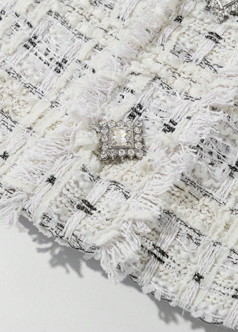 Белое кэжуал, деловое платье футляр SHEIN меланжевое