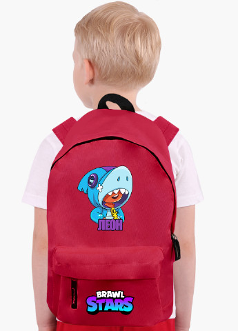 Детский рюкзак Леон Акула Бравл Старс (Leon Shark Brawl Stars) (9263-1016) MobiPrint (217365959)