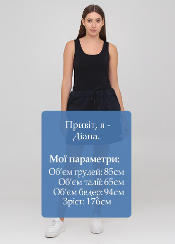 Темно-синяя кэжуал однотонная юбка Cos а-силуэта (трапеция)