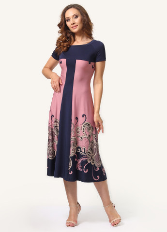 Світло-рожева кежуал сукня, сукня а-силует Alika Kruss турецькі огірки
