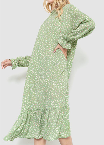 Оливковое кэжуал платье оверсайз Ager с цветочным принтом