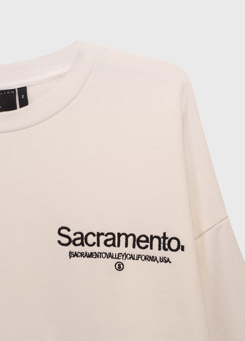 Білий світшот Asos напис без декору (259204613)