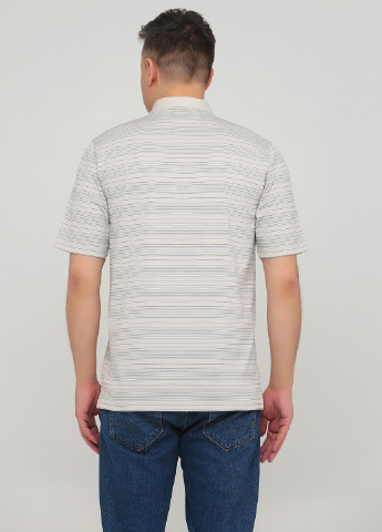 Бежевая футболка-поло для мужчин Greg Norman в полоску