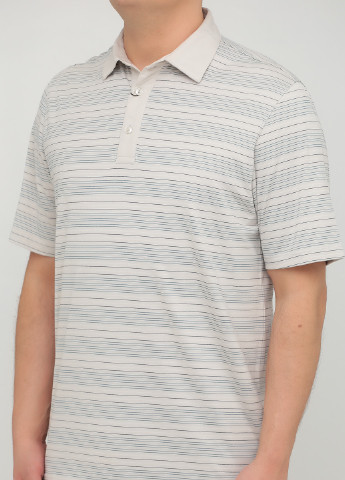 Бежевая футболка-поло для мужчин Greg Norman в полоску