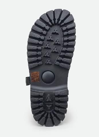 Стильні шкіряні сандалі на масивній підошві чорні 41 Brocoli (227990544)
