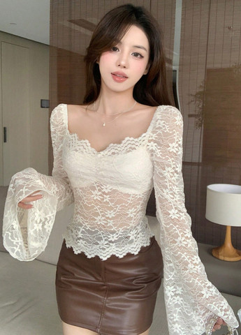 Айвори блуза SHEIN