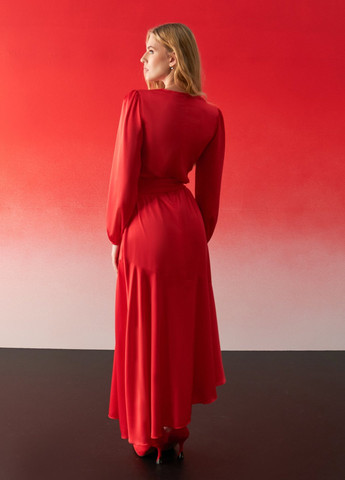 Червона кежуал, вечірня сукня Gepur однотонна