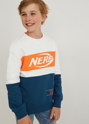 C&A свитшот надпись комбинированный кэжуал хлопок, трикотаж