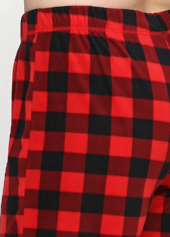 Красные домашние зимние прямые брюки Simply Basic