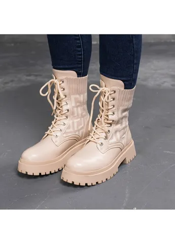 Черевики жіночі Horseshoe 3367 39 25 см Бежевий Fashion (253791891)