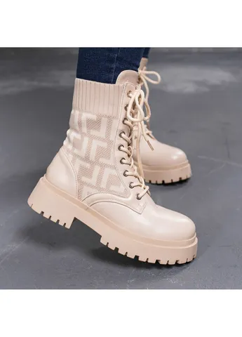 Черевики жіночі Horseshoe 3367 39 25 см Бежевий Fashion (253791891)