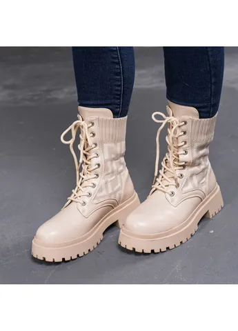 Черевики жіночі Horseshoe 3367 39 25 см Бежевий Fashion (253791891)