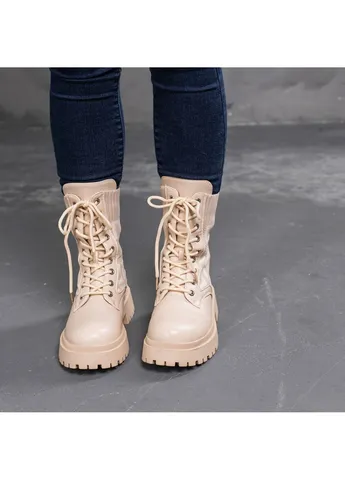 Черевики жіночі Horseshoe 3367 39 25 см Бежевий Fashion (253791891)