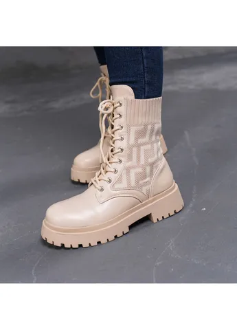 Черевики жіночі Horseshoe 3367 39 25 см Бежевий Fashion (253791891)