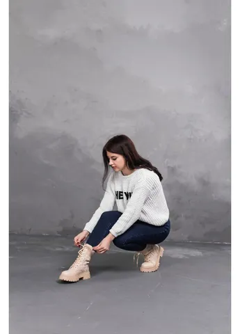 Черевики жіночі Horseshoe 3367 39 25 см Бежевий Fashion (253791891)