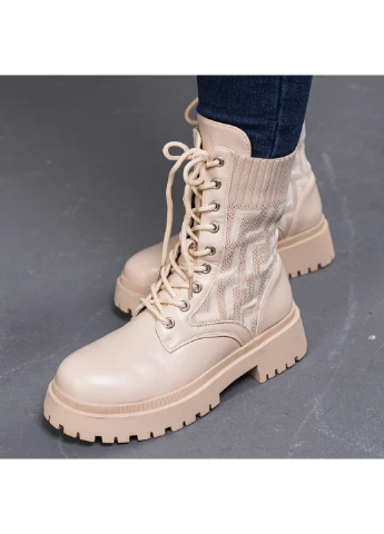 Черевики жіночі Horseshoe 3367 39 25 см Бежевий Fashion (253791891)
