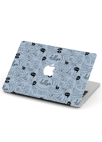Чехол пластиковый для Apple MacBook Pro Retina 15 A1398 Привет (Hello) (6353-1663) MobiPrint (218508541)
