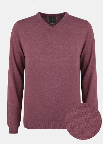 Бордовый демисезонный пуловер пуловер Pako Lorente