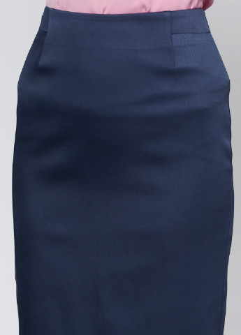 Темно-синяя кэжуал однотонная юбка Natali Bolgar карандаш