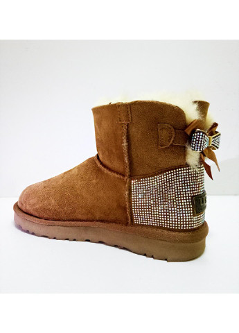 Коричневые угги UGG со стразами