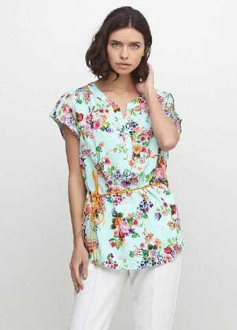 Светло-бирюзовая летняя блуза Ravol
