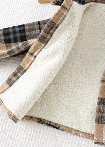 Комбинированный демисезонный комплект (куртка-рубашка, джинсы) SHEIN