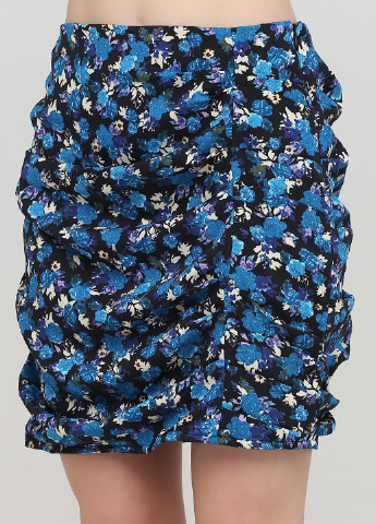Синяя кэжуал цветочной расцветки юбка Zara