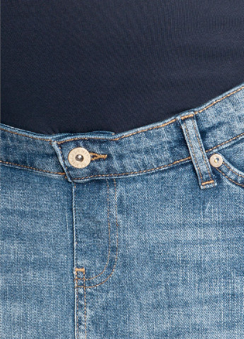 Спідниця для вагітних H&M однотонна синя джинсова