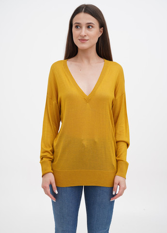 Желтый демисезонный пуловер пуловер Calliope