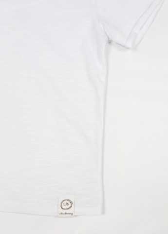 Белая летняя футболка с коротким рукавом Little Bunny