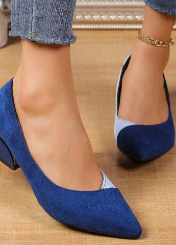SHEIN Туфли лодочки комбинированный з текстиль, китай — лето (322849308)
