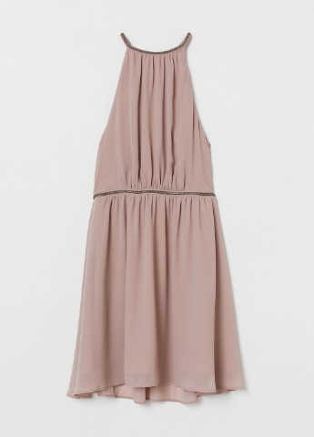 Темно-бежевое коктейльное платье H&M