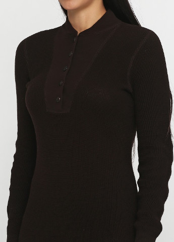 Темно-коричневое кэжуал платье Ralph Lauren однотонное