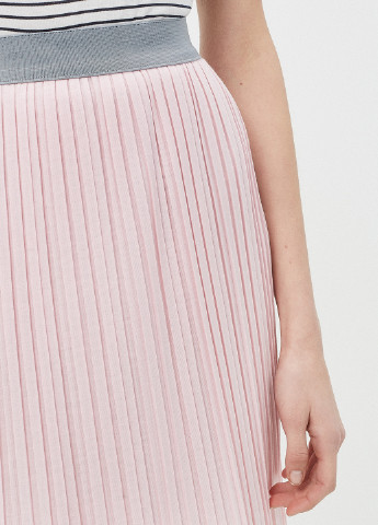 Светло-розовая кэжуал однотонная юбка KOTON плиссе