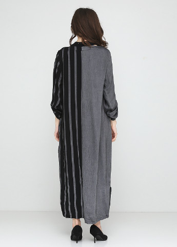 Чорна кежуал сукня Bize fashion в смужку