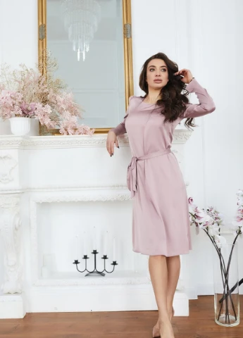 Пудрова вечірня плаття, сукня MyLady однотонна