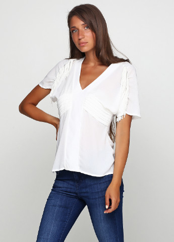 Белая летняя блуза Relish