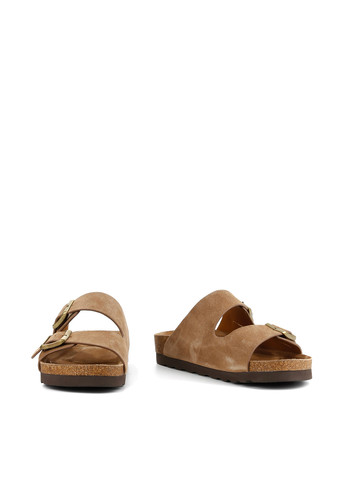 Светло-коричневые шлепанцы Le'BERDES