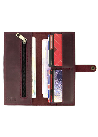 Женский подарочный набор №45 бордовый (кошелек, обложка, ключница) в коробке HandyCover (206521420)