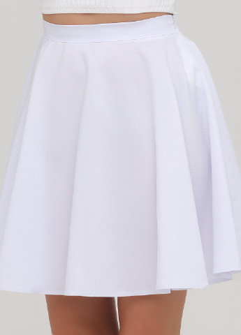 Белая кэжуал однотонная юбка Podium клешированная-солнце