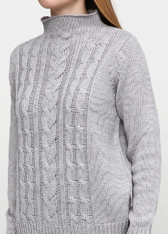 Серый демисезонный свитер хомут Jean Pascale