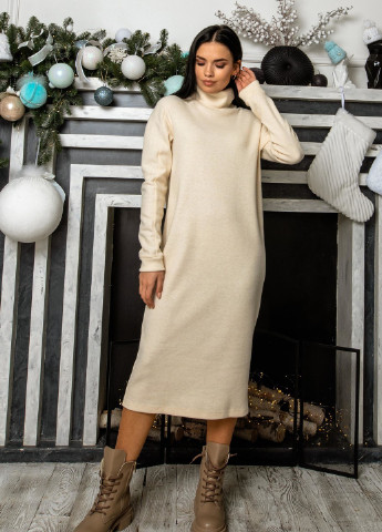 Молочна кежуал сукня Ри Мари однотонна