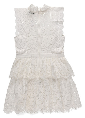 Белое кэжуал платье Sistaglam однотонное