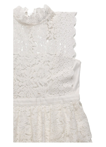 Белое кэжуал платье Sistaglam однотонное