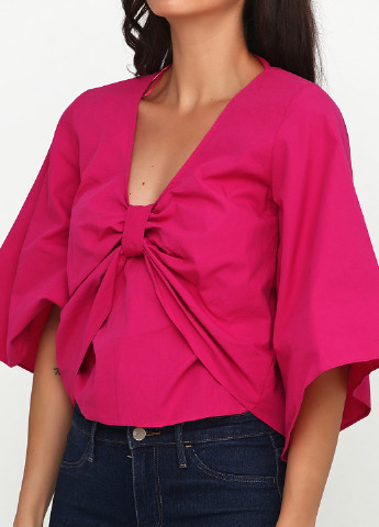 Малиновая летняя блуза Zara
