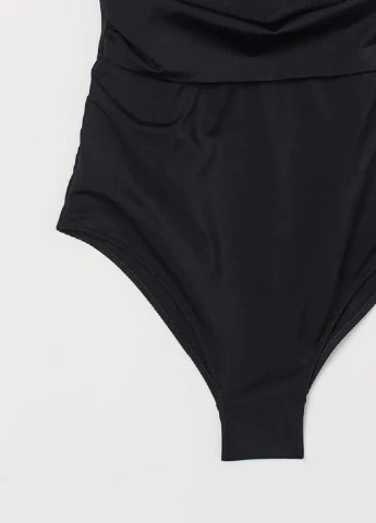 Черный летний купальник слитный H&M+