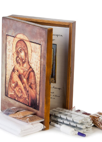 Набор для вышивания бисером Владимирская икона Божией Матери 55х64 см Александра Токарева (188848059)
