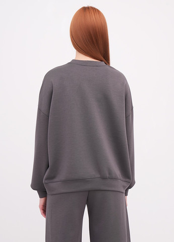 Графітовий світшот EQUILIBRI однотонний вишивка (355383155)