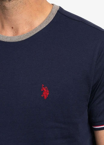 Темно-синя футболка U.S. Polo Assn.
