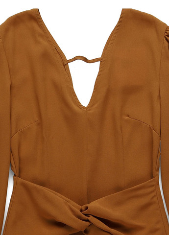 Коричневое кэжуал платье а-силуэт Unique 21 однотонное